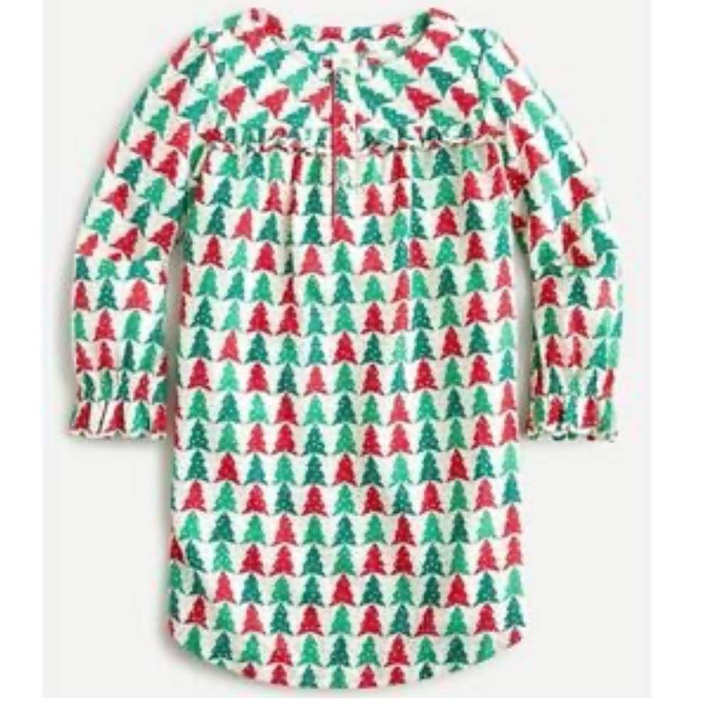 Crewcuts Girl's Holiday Tree Nightgown Size 14